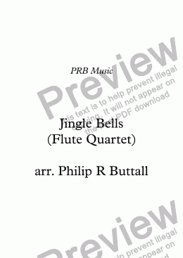 page one of Jingle Bells (Flute Quartet)