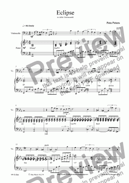 page one of Eclipse ('Cello)