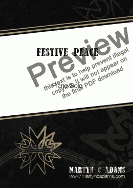 page one of Festive Peace