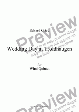 page one of Wedding Day at Troldhaugen