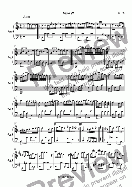 page one of Ragtime #77 in C Major