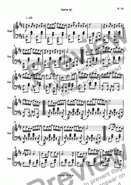 page one of Ragtime #61 in D Major