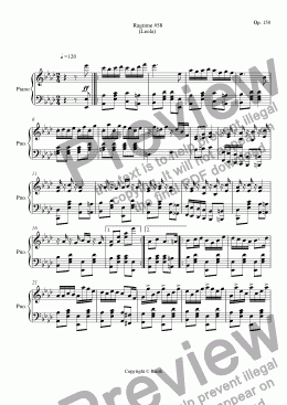 page one of Ragtime #58 in A Flat Major - Leola