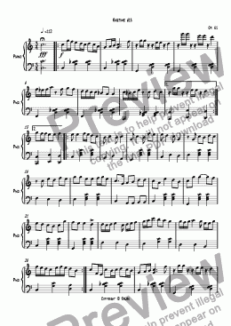page one of Ragtime #18 in C Major