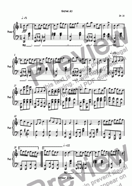 page one of Ragtime #15 in C Major