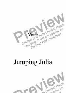 page one of Jumping Julia