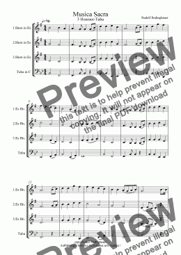 page one of Musica Sacra 3 Hoerner und Tuba