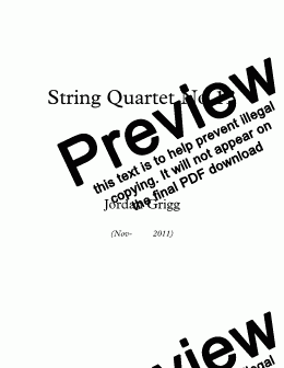 page one of String Quartet No. 13