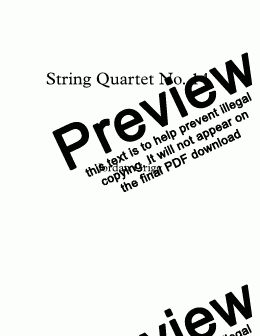 page one of String Quartet No. 14