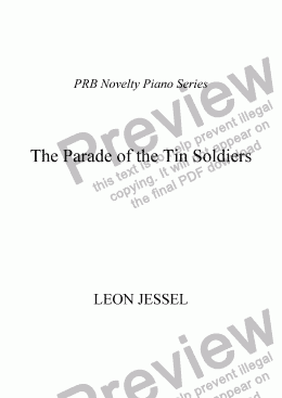 page one of PRB Novelty Piano Series: The Parade of the Tin Soldiers