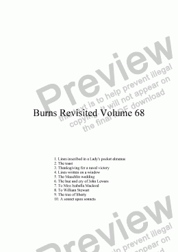 page one of Burns Revisited Volume 68