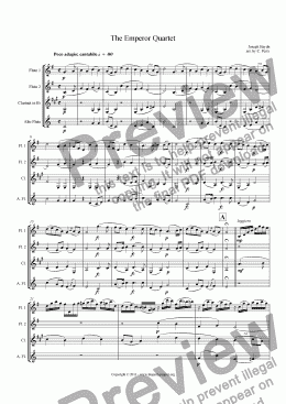 page one of The Emperor Quartet