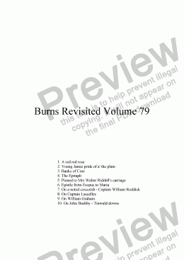page one of Burns Revisited Volume 79