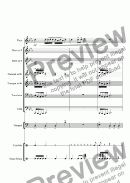page one of Band Arrangement