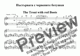 page one of "Ghost from the Viennese Forest" - 6 comments for piano - The Trout with red Boots