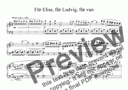 page one of "Ghost from the Viennese Forest" - 6 comments for piano - Für Elise, für Ludvig, für van