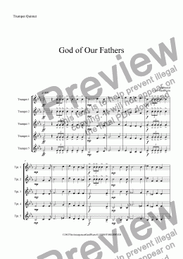 page one of God of Our Fathers