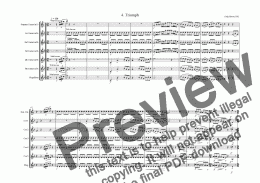 page one of Triumph (brass band upper brass-7 parts)