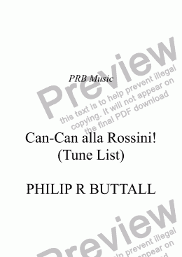 page one of Can-Can alla Rossini! [TUNE-LIST]