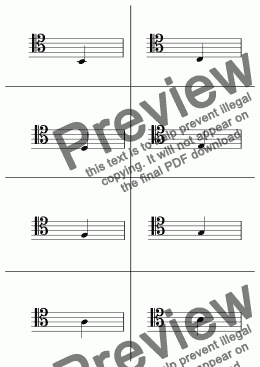 page one of Flash Cards: Tenor Clef
