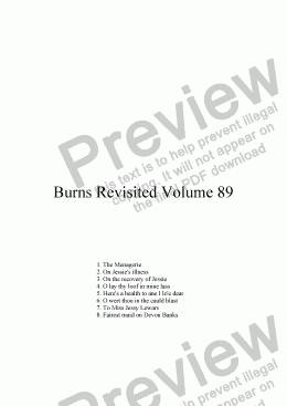 page one of Burns Revisited Volume 89