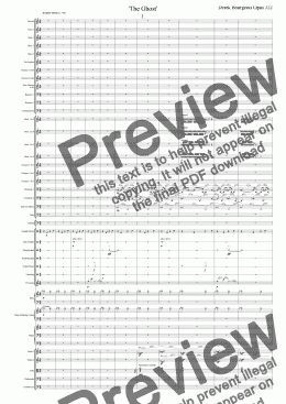 page one of Symphony No 72 ’The Ghost’ 1st movt