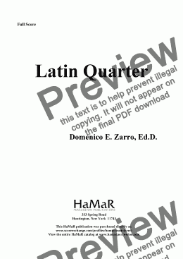 page one of Latin Quartet
