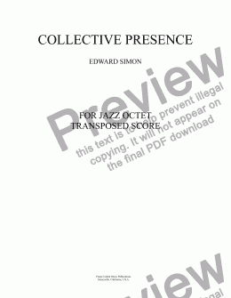 page one of Collective Presence