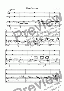 page one of Piano Concerto: I [+mp3]