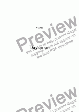 page one of Dayspoon