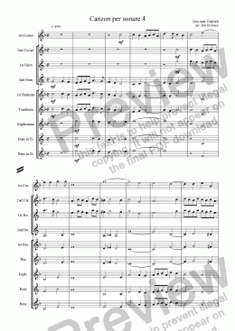 page one of Canzon per sonare 4[G.Gabrieli] 