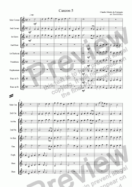 page one of Canzon 5[Merulo]