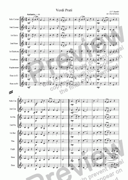 page one of Verdi Prati [Handel]