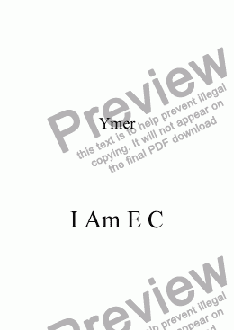 page one of I Am E C