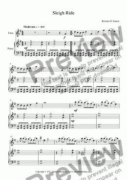 page one of Sleigh Ride