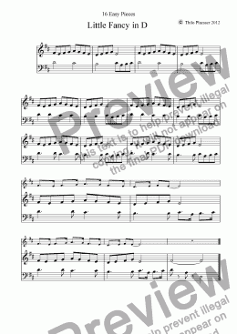 page one of Little Fancy I (Easy Piece for Piano)