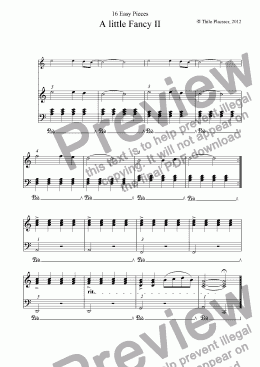 page one of A little Fancy II (Easy Piece for Piano)