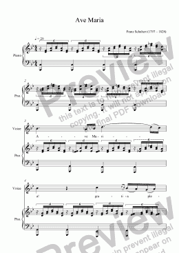 page one of Ave Maria (Schubert)