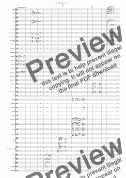 page one of Symphony No 75 3rd movt