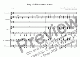 page one of Testy - 3rd Movement - Scherzo