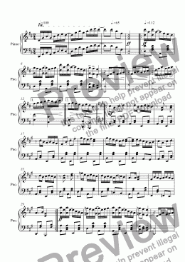 page one of Ragtime #99 in D Major