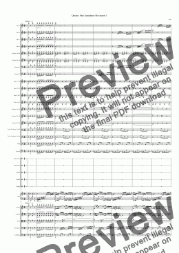 page one of Queen’s Park Symphony
