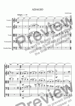 page one of Adagio