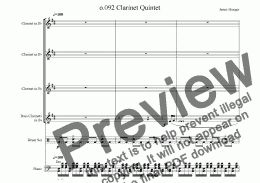 page one of 092 Clarinet Quintet