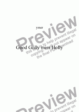 page one of Good Golly miss Holly