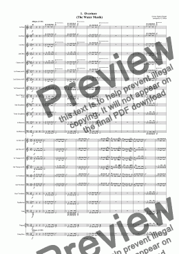 page one of Water Musik [Suite 5 movements] (CB)