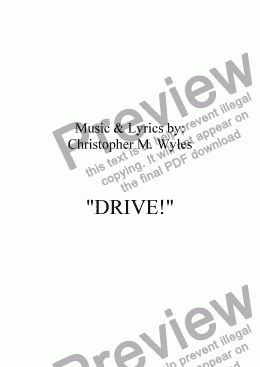 page one of "DRIVE!"