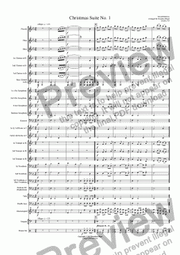 page one of Christmas Suite No.1 (Concert Band)