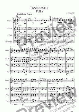 page one of PIZZICCATO  Polka