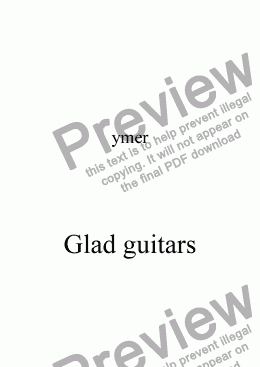 page one of Glad guitars